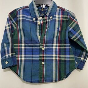 Ralph Lauren Kids Plaid Oxford Shirt
